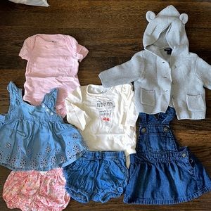 7 Piece 3-6 Month Baby Gap Girl Lot